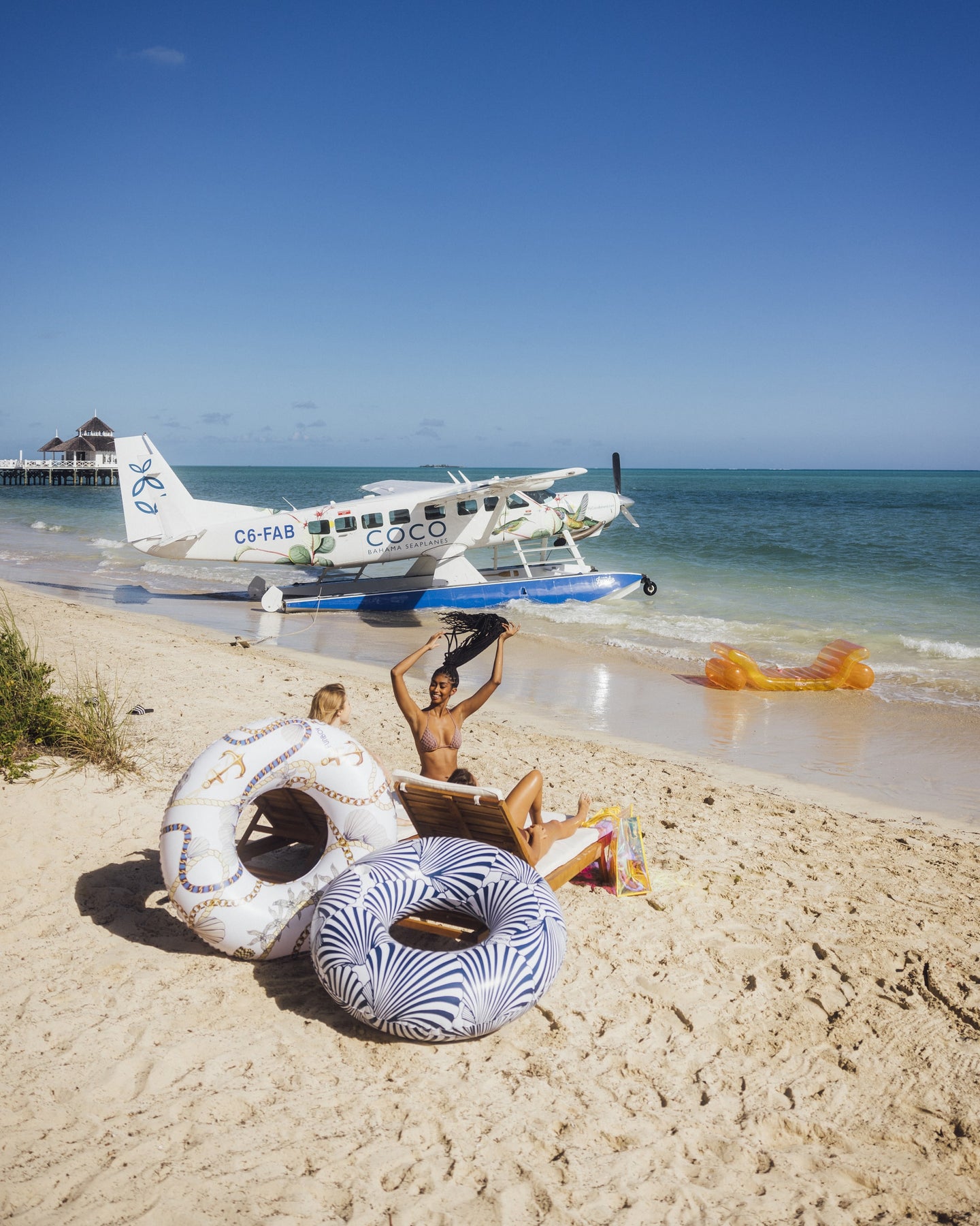 Best Tube Float - Navy Nautical Shell