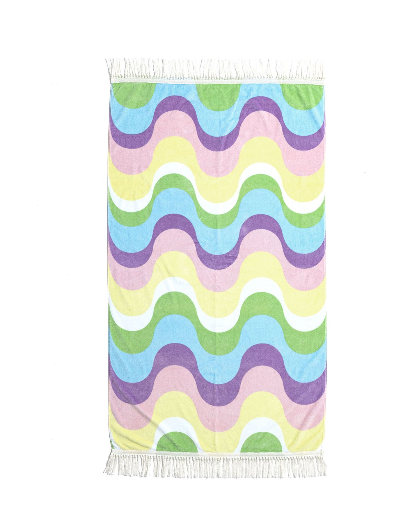 Funboy 70s Wave Beach Towel w/ Fringe