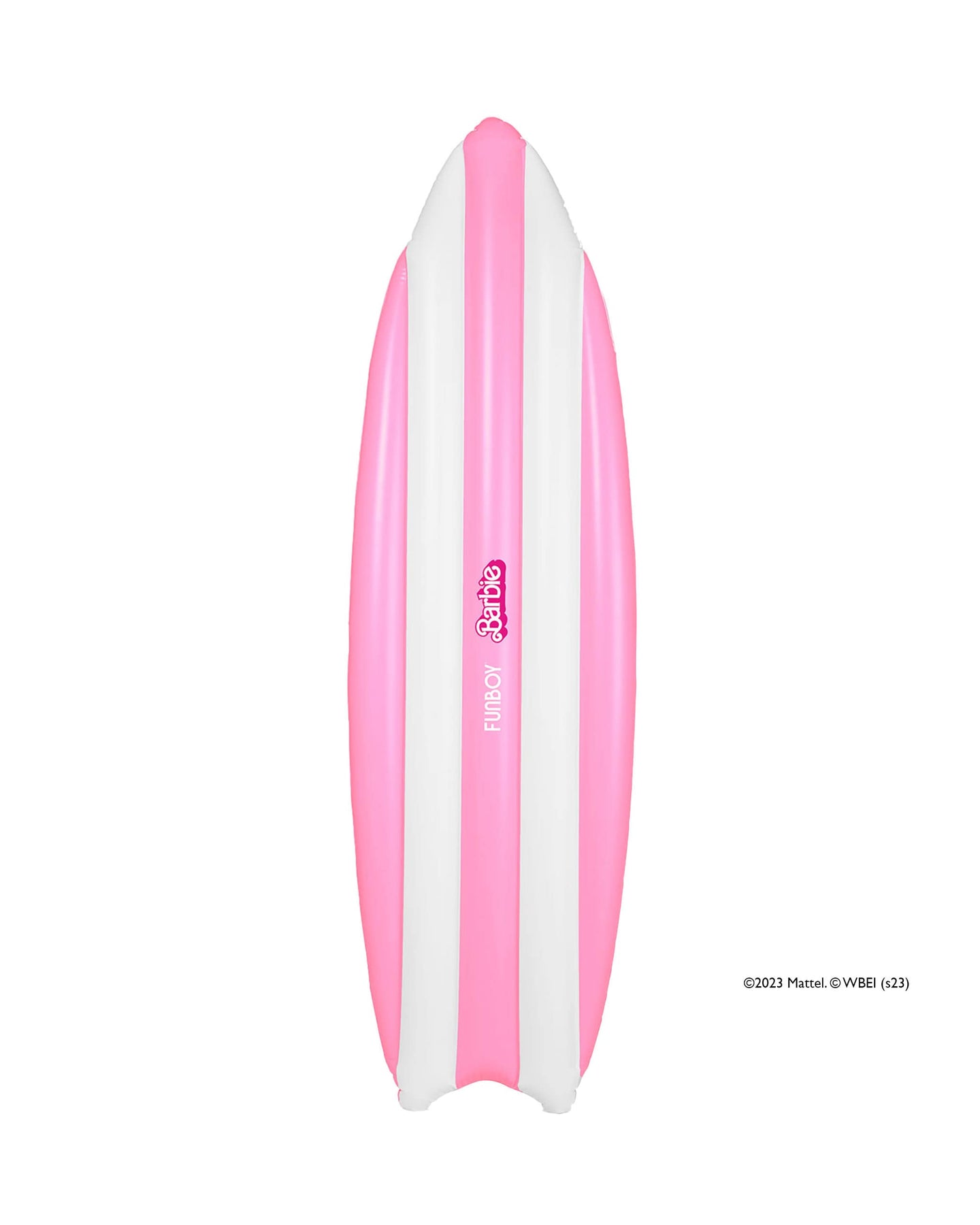 Barbie Movie Inflatable Surfboard Pool Float Pink & White