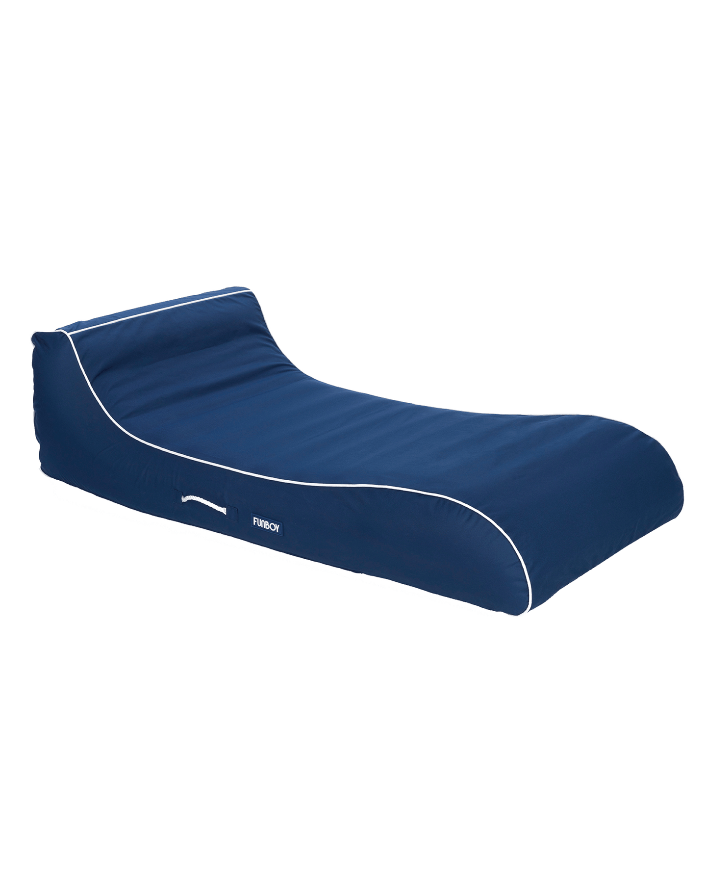 Navy Cabana Fabric Sunbed Lounger Pool Float