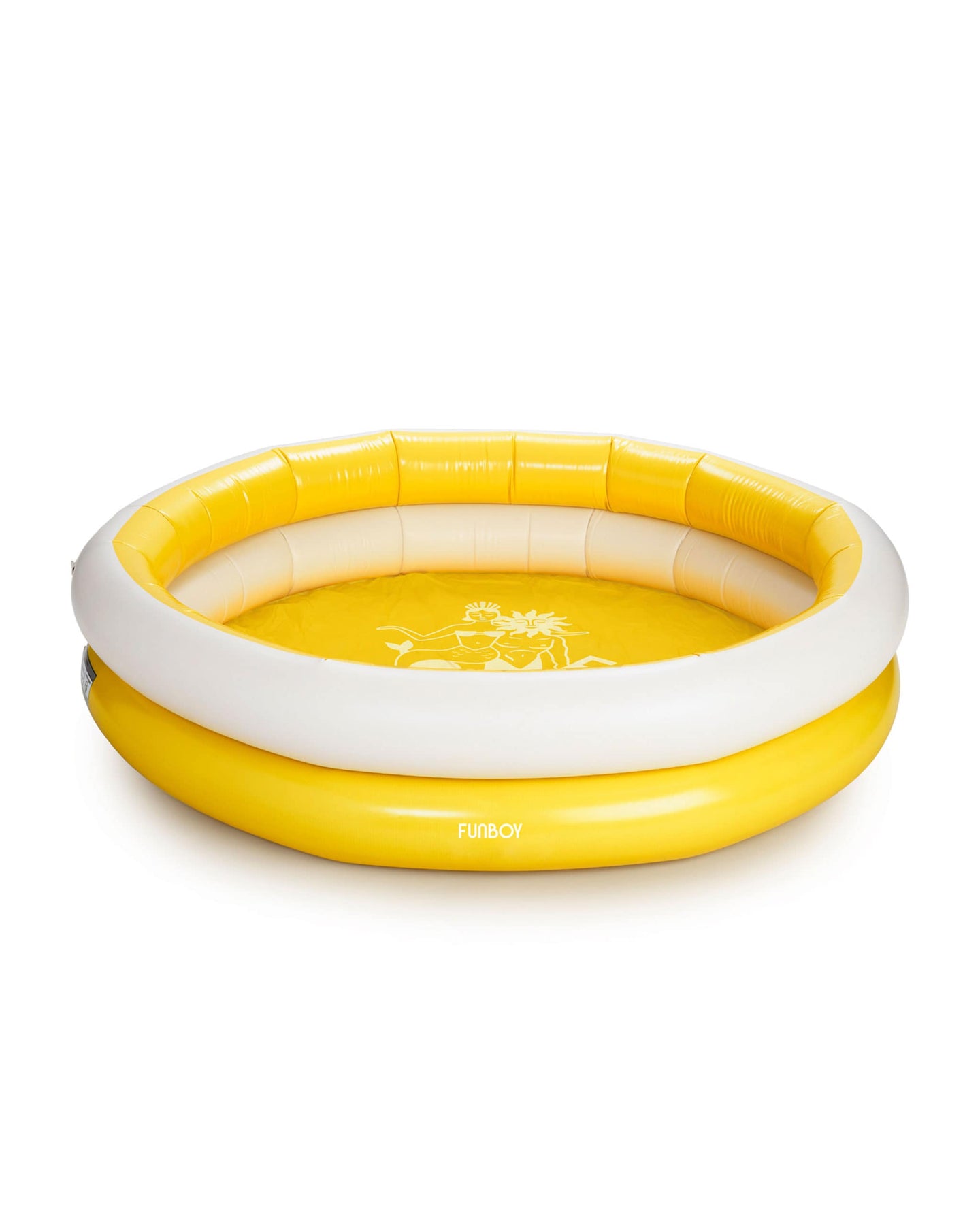 Yellow & White Kiddie Pool by FUNBOY