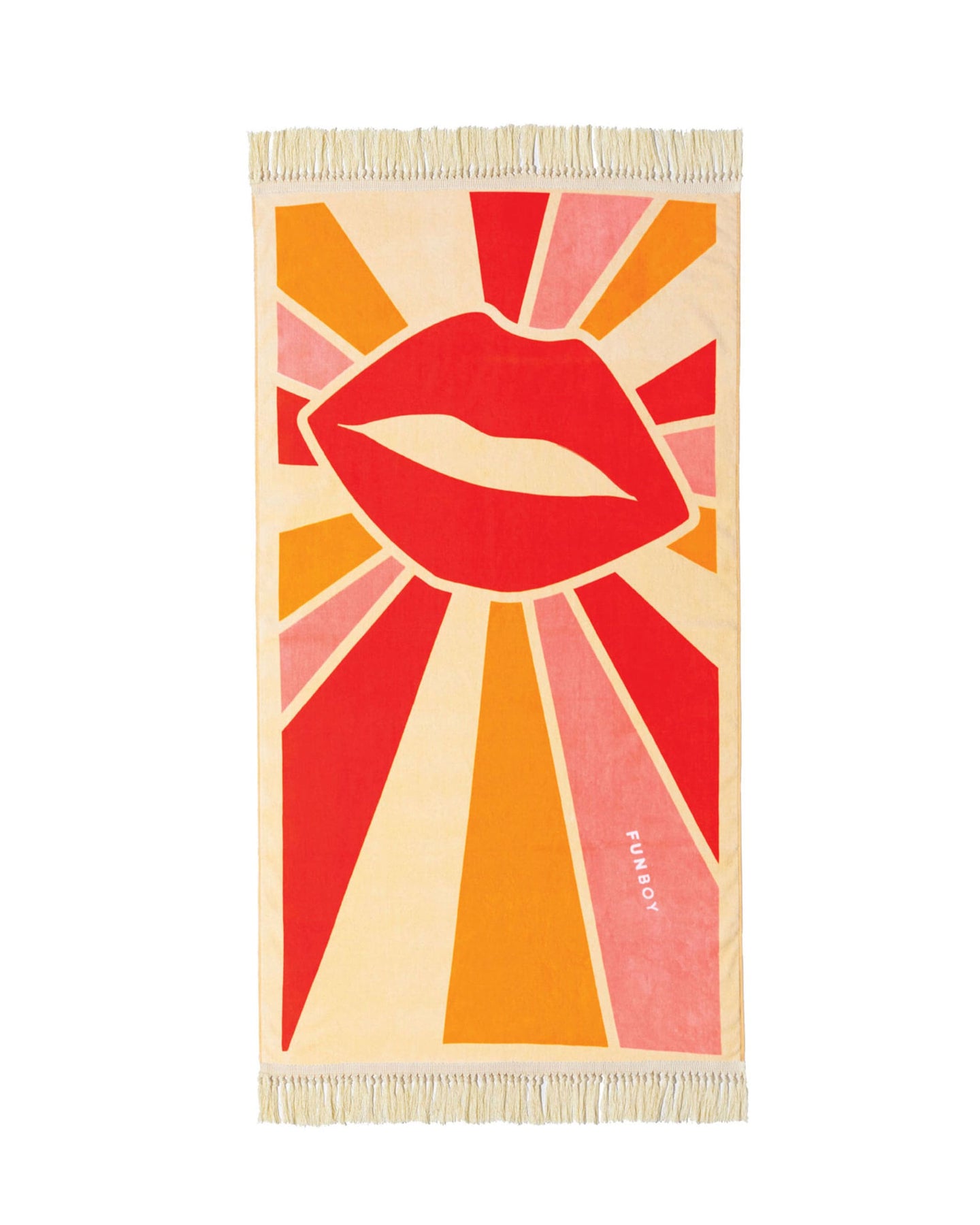 Funboy Disco Shag Lip Beach Towel