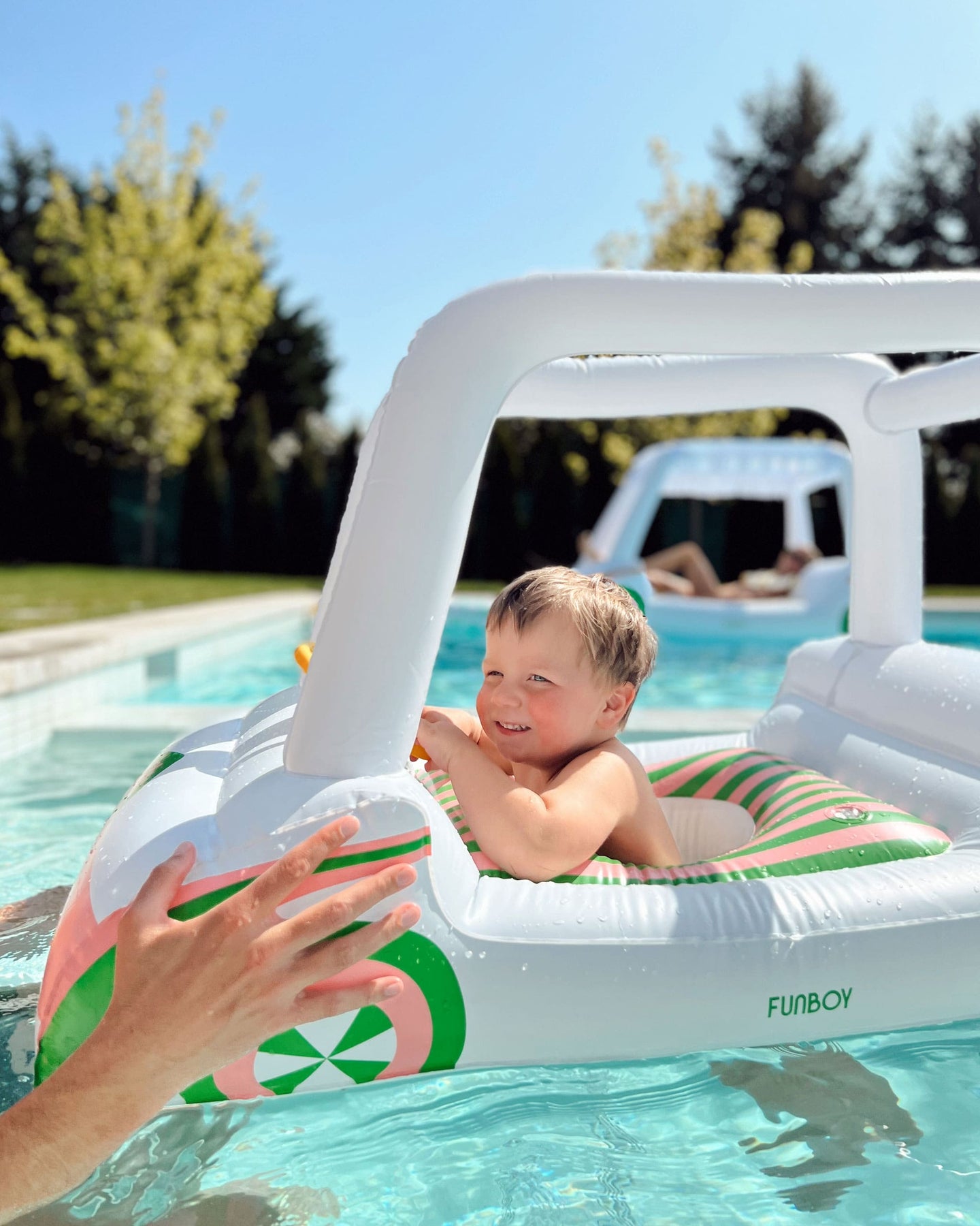 Baby Golf Cart Pool Float w/ shade