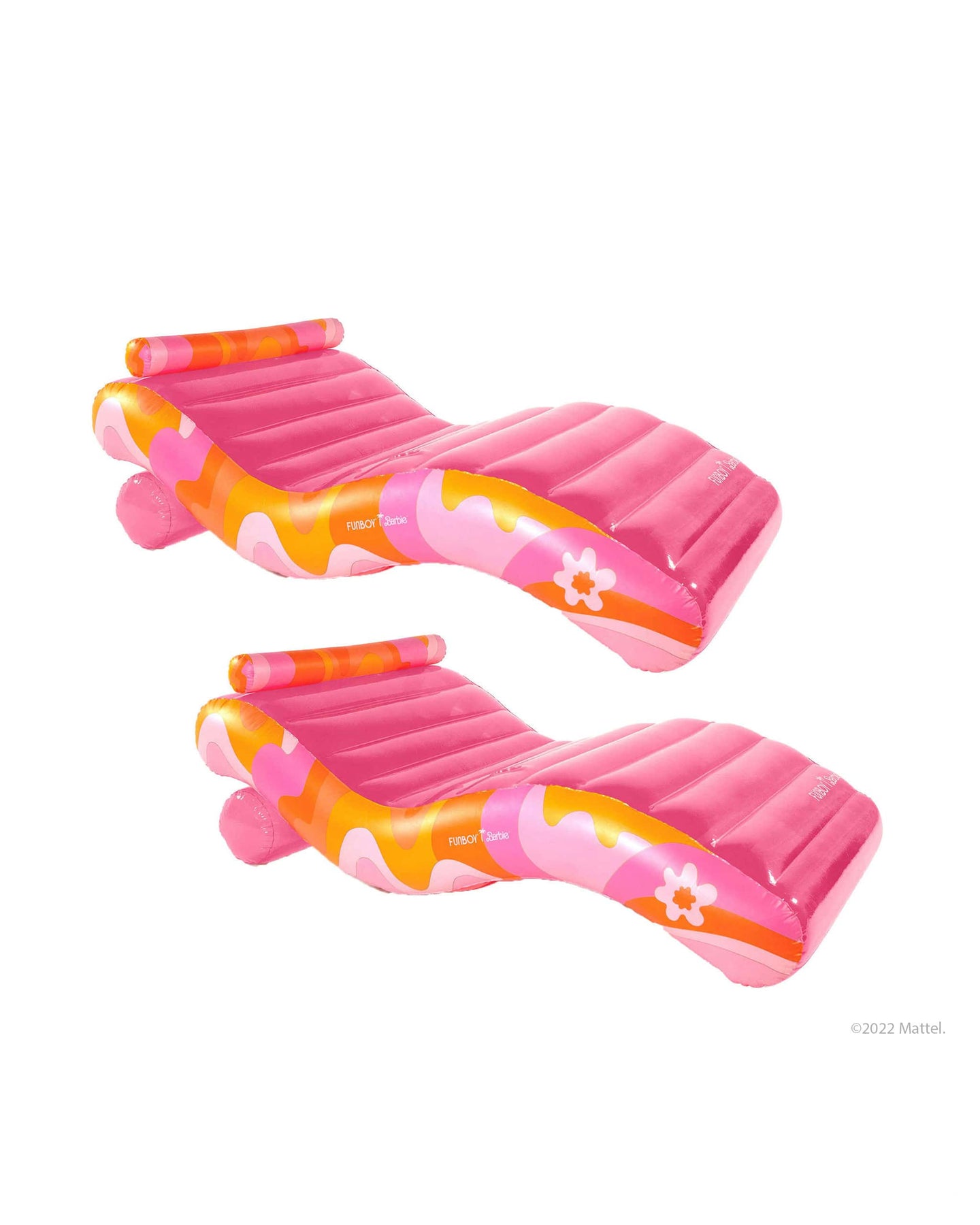 FUNBOY x Barbie Pink Chaise Lounger Pool Float