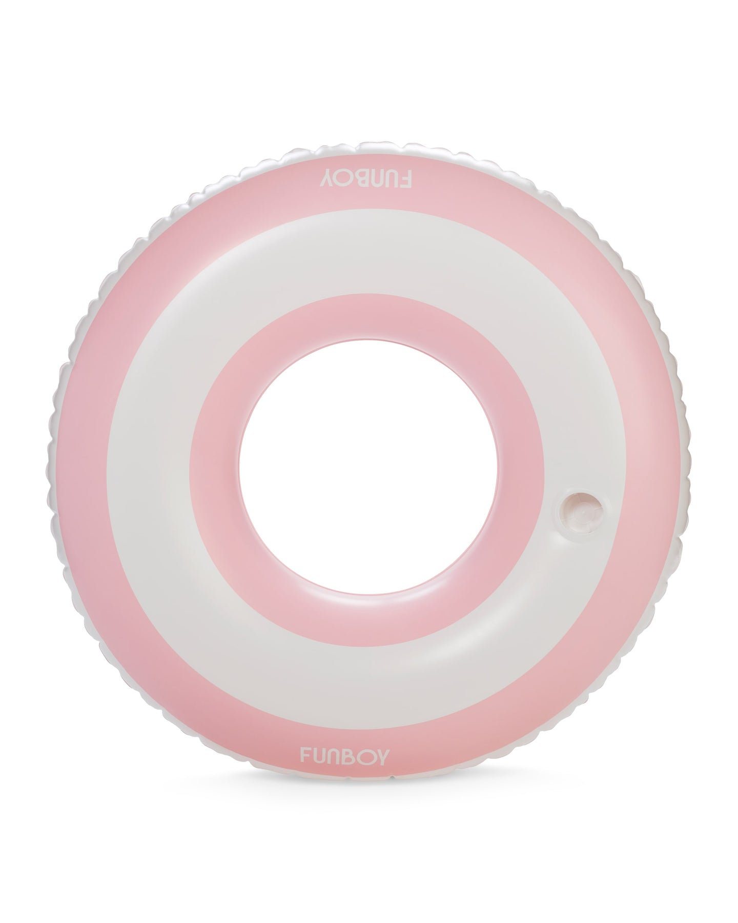 Pink & White Stripe Vintage Tube Pool Float